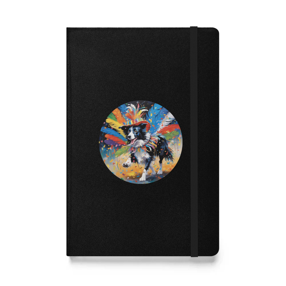 PugMug Custom Border Collie Hardcover Bound Notebook