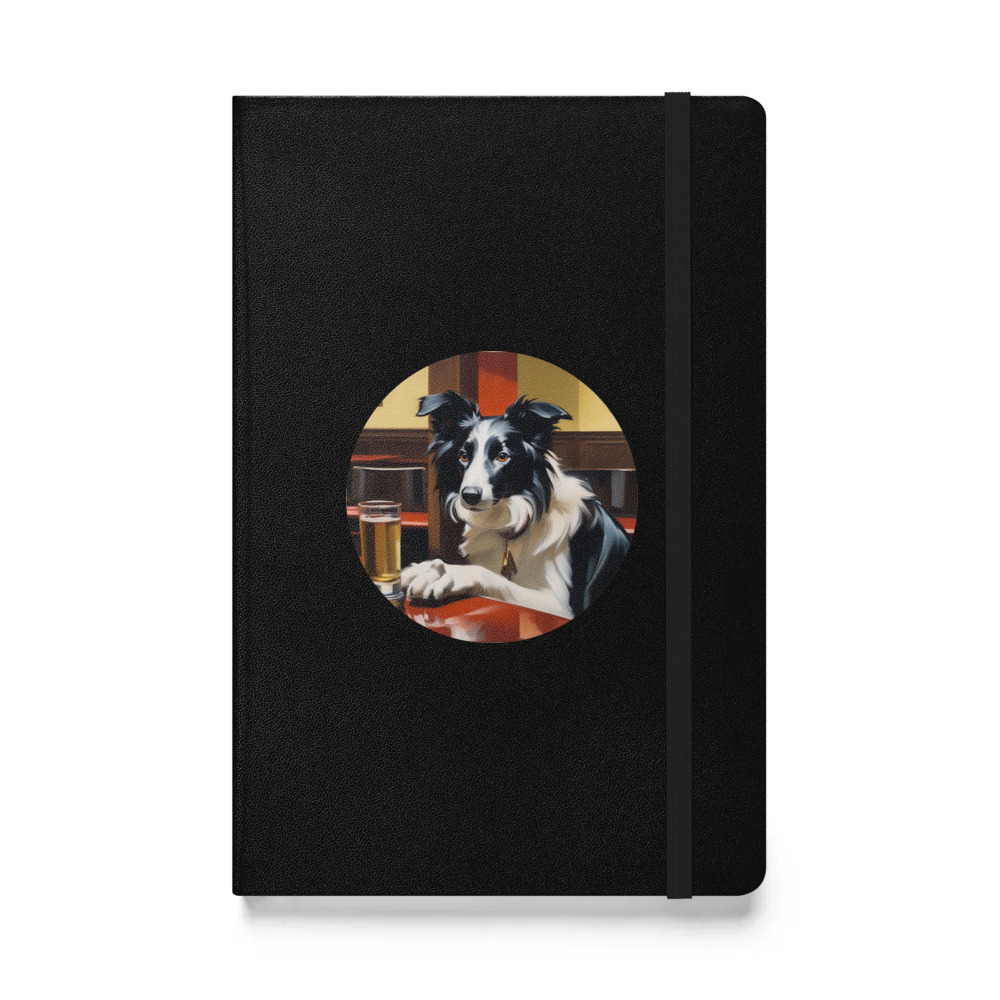 PugMug Custom Border Collie Hardcover Bound Notebook
