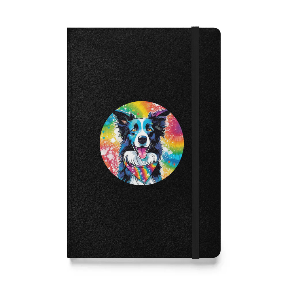 PugMug Custom Border Collie Hardcover Bound Notebook