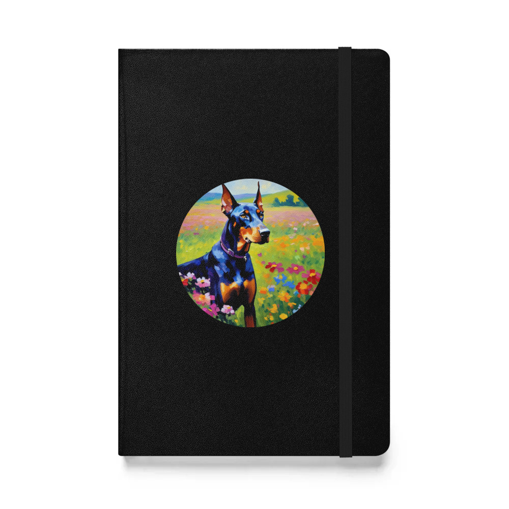 PugMug Custom Doberman Pinscher Hardcover Bound Notebook