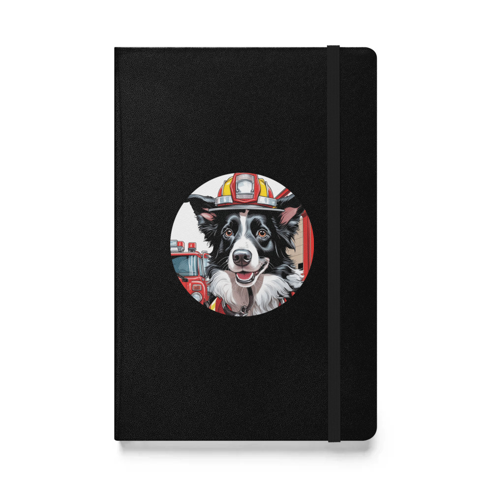 PugMug Custom Border Collie Hardcover Bound Notebook