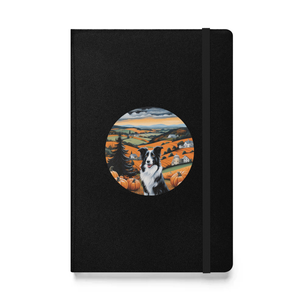 PugMug Custom Border Collie Hardcover Bound Notebook