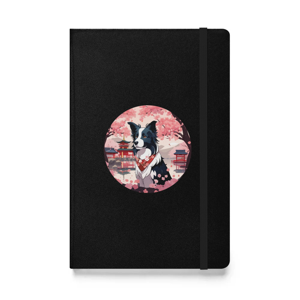 PugMug Custom Border Collie Hardcover Bound Notebook