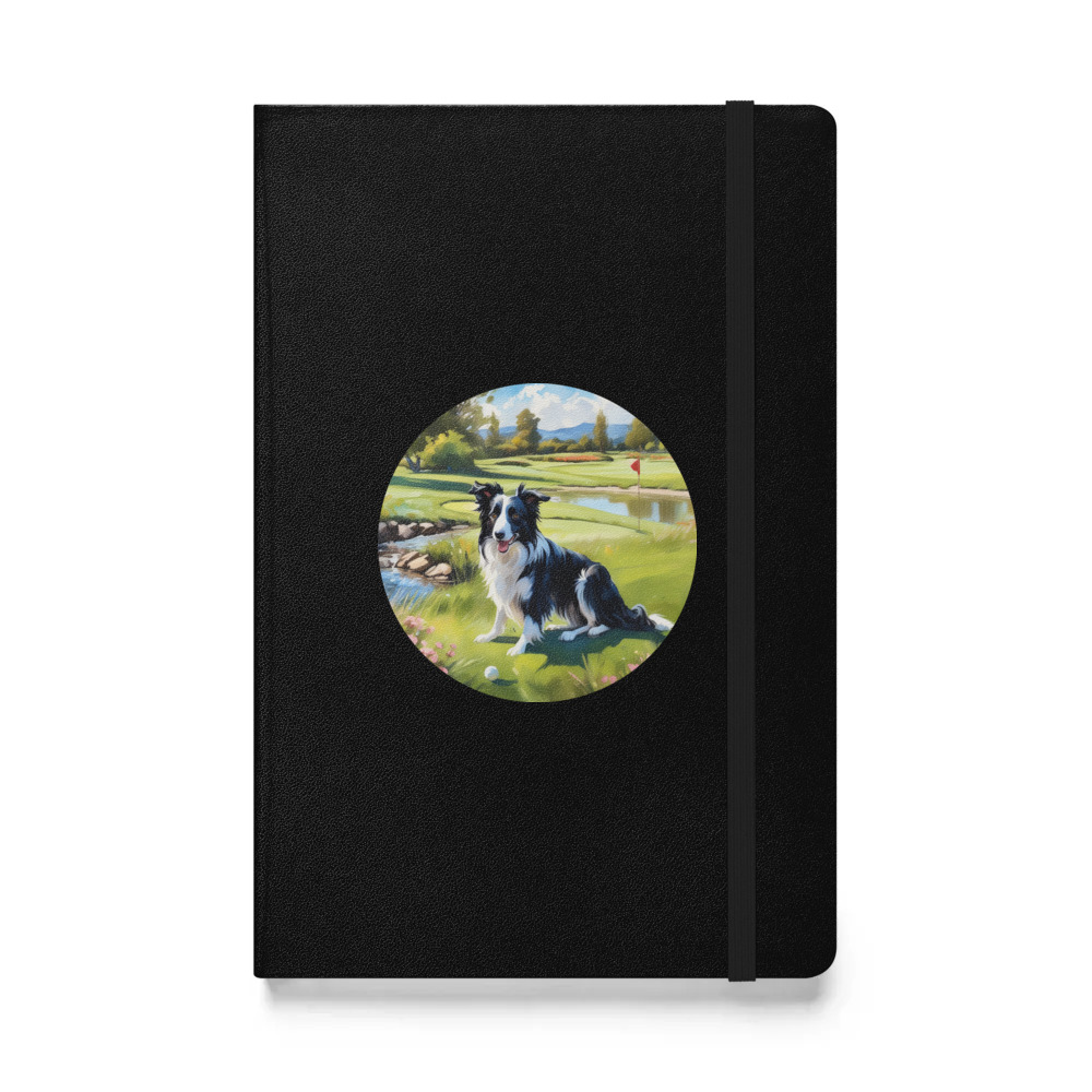 PugMug Custom Border Collie Hardcover Bound Notebook