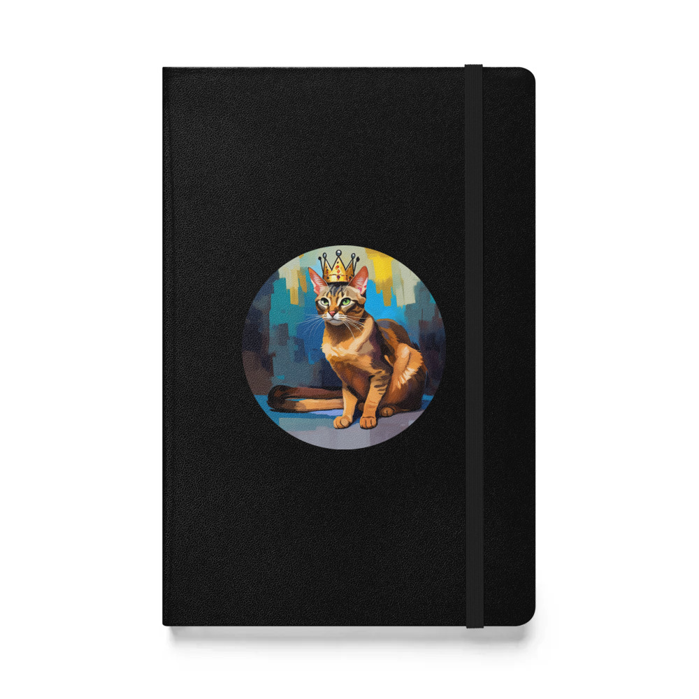 PugMug Custom Tabby Abyssinian Cat Hardcover Bound Notebook