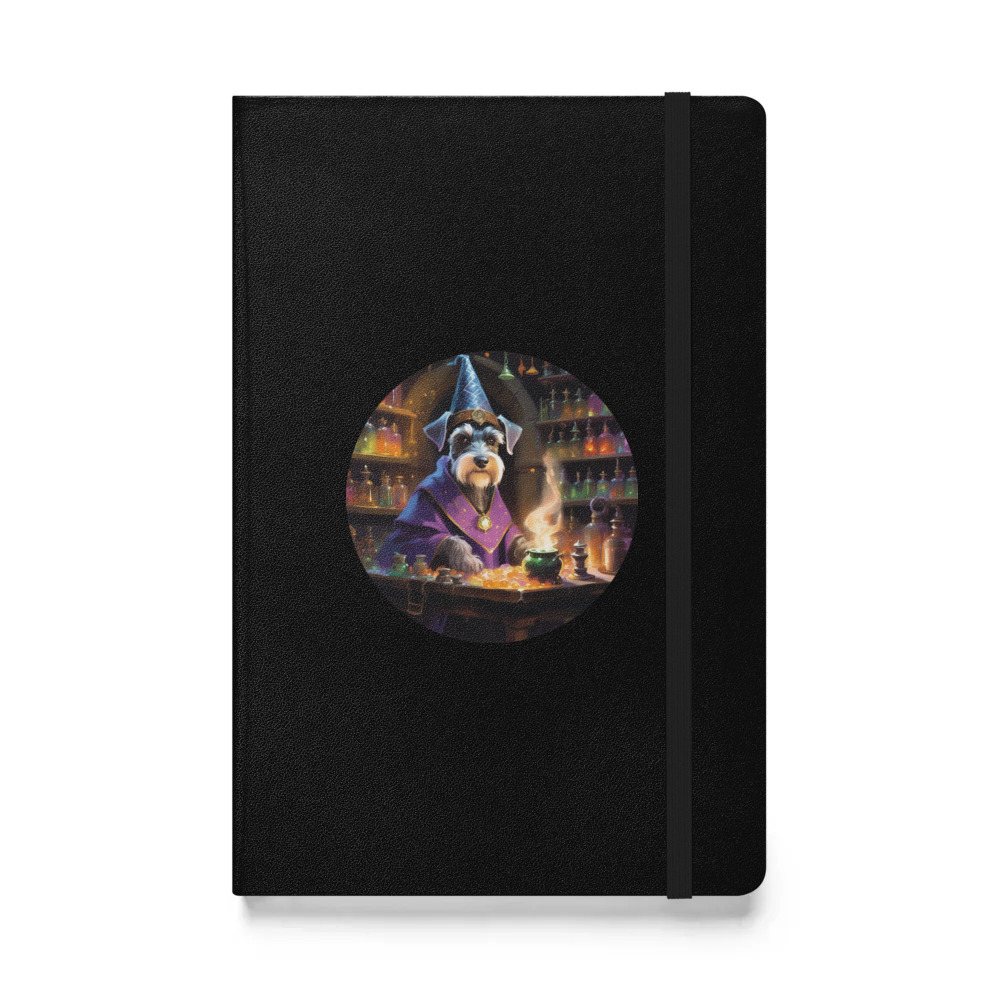 PugMug Custom Miniature Schnauzer Hardcover Bound Notebook