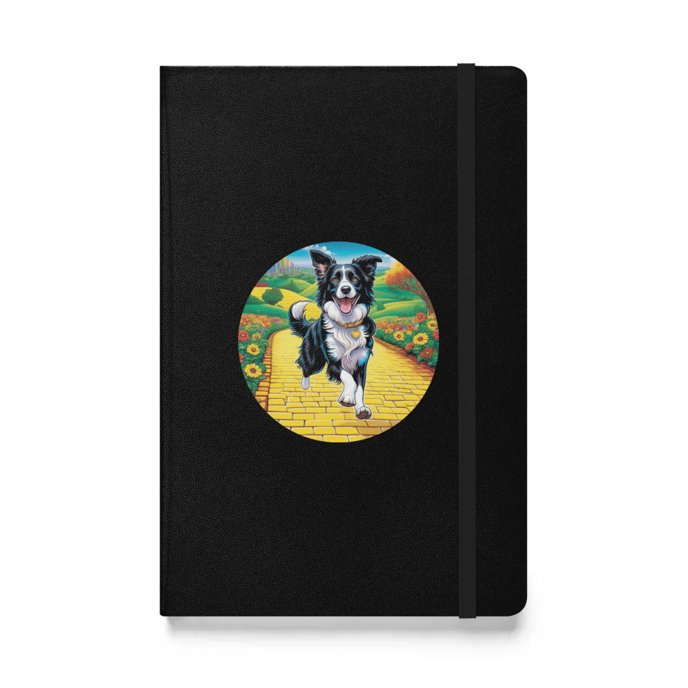 PugMug Custom Border Collie Hardcover Bound Notebook