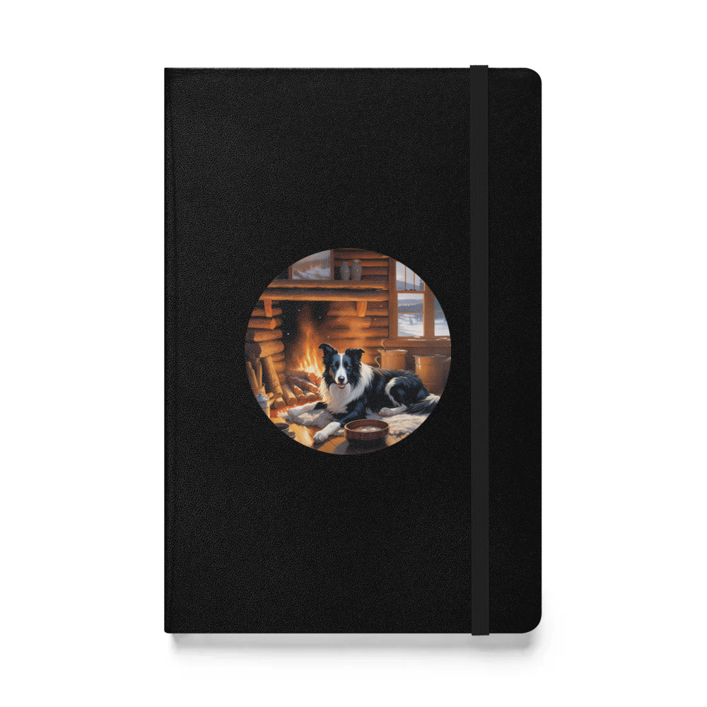 PugMug Custom Border Collie Hardcover Bound Notebook