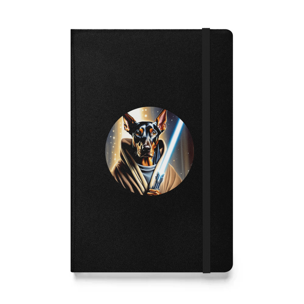 PugMug Custom Doberman Pinscher Hardcover Bound Notebook