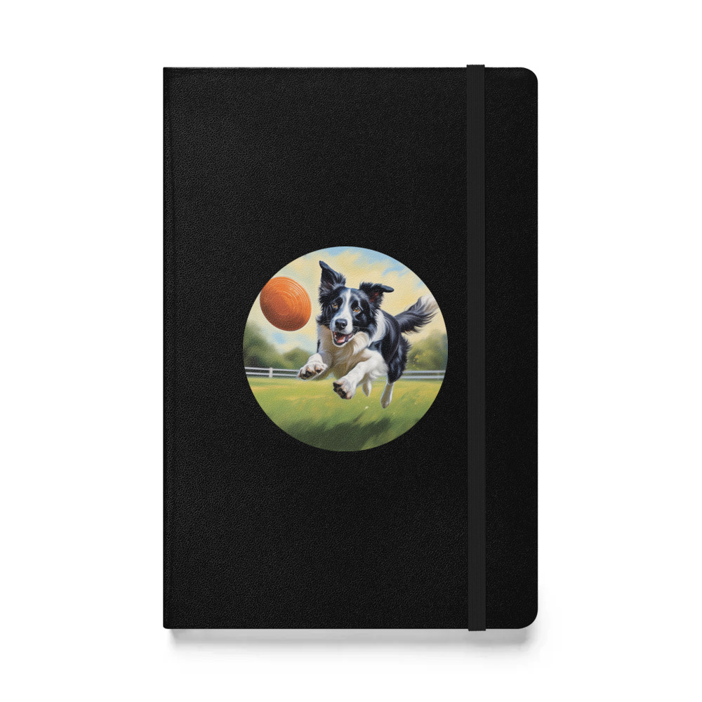 PugMug Custom Border Collie Hardcover Bound Notebook