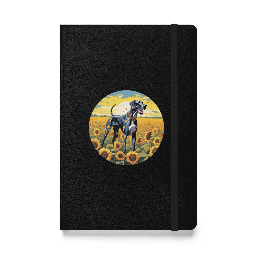 PugMug Custom Great Dane Hardcover Bound Notebook
