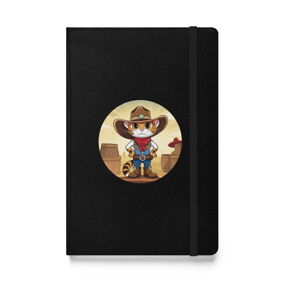 PugMug Custom Tabby Companion Cat Hardcover Bound Notebook
