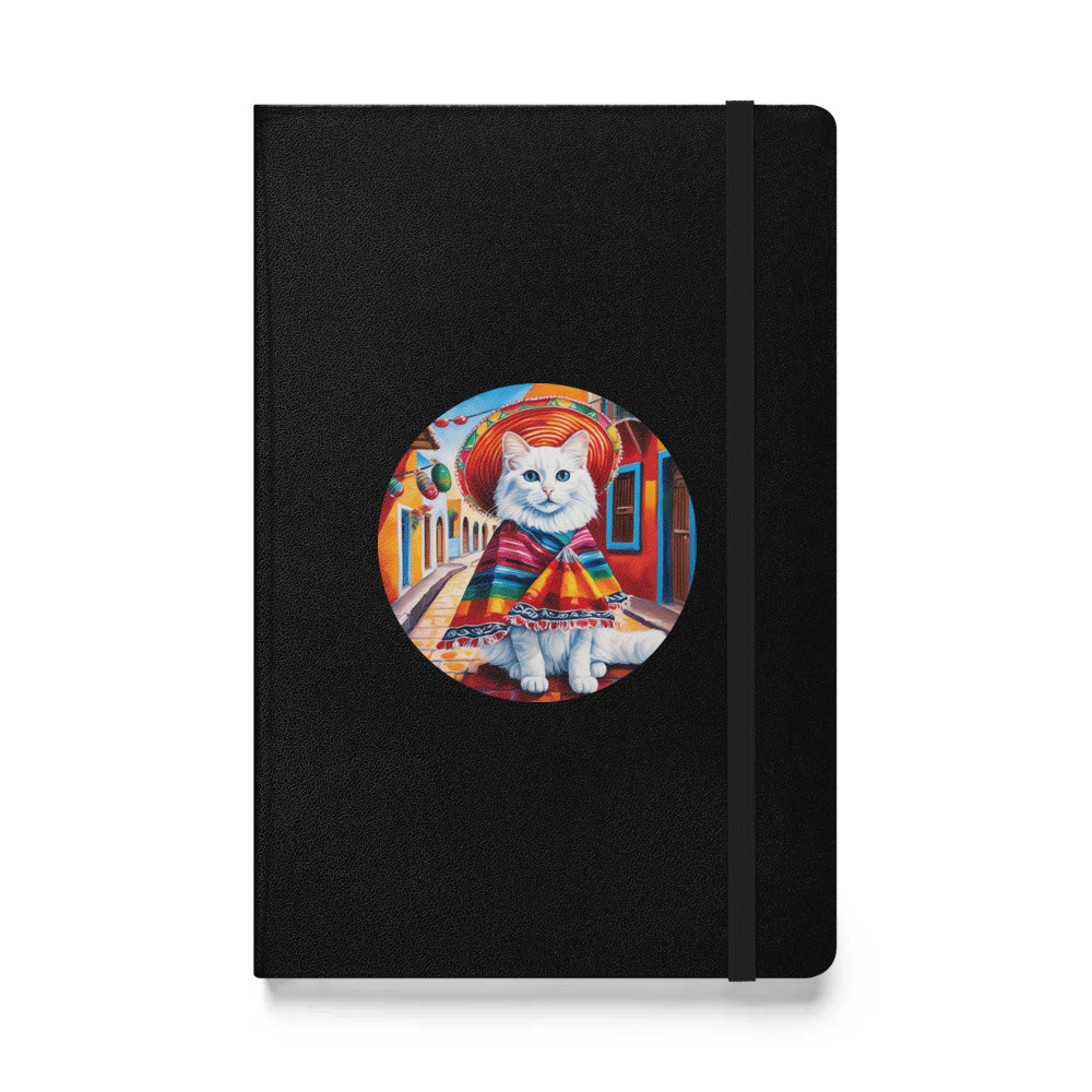 PugMug Custom White Ragdoll Cat Hardcover Bound Notebook