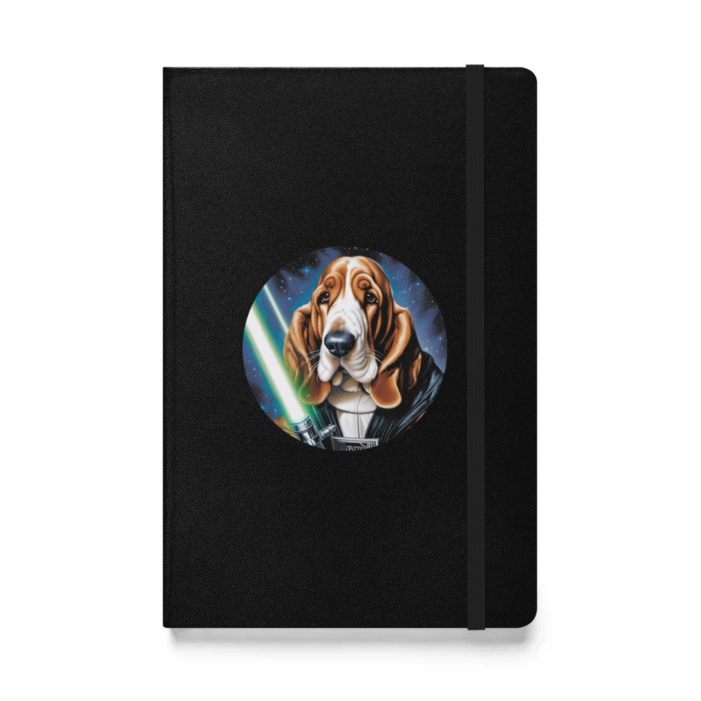 PugMug Custom Basset Hound Hardcover Bound Notebook