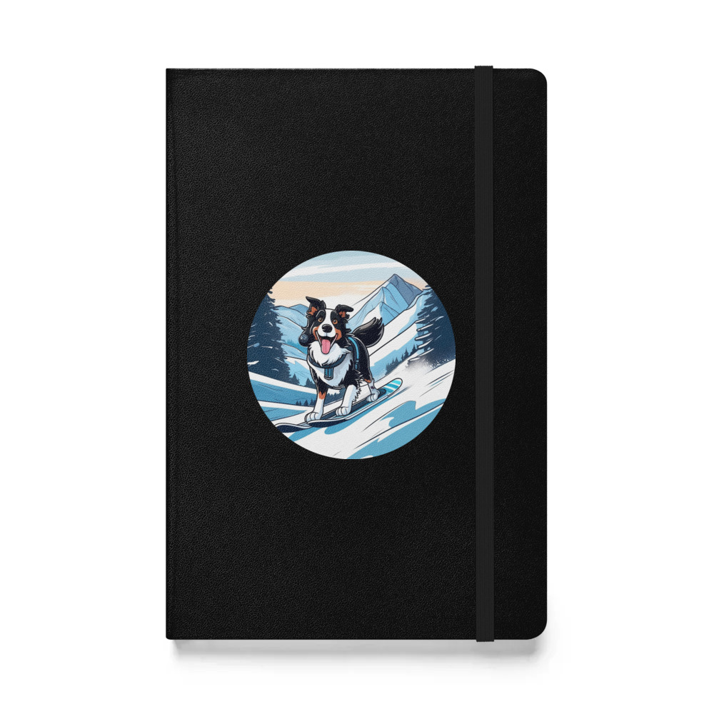 PugMug Custom Border Collie Hardcover Bound Notebook