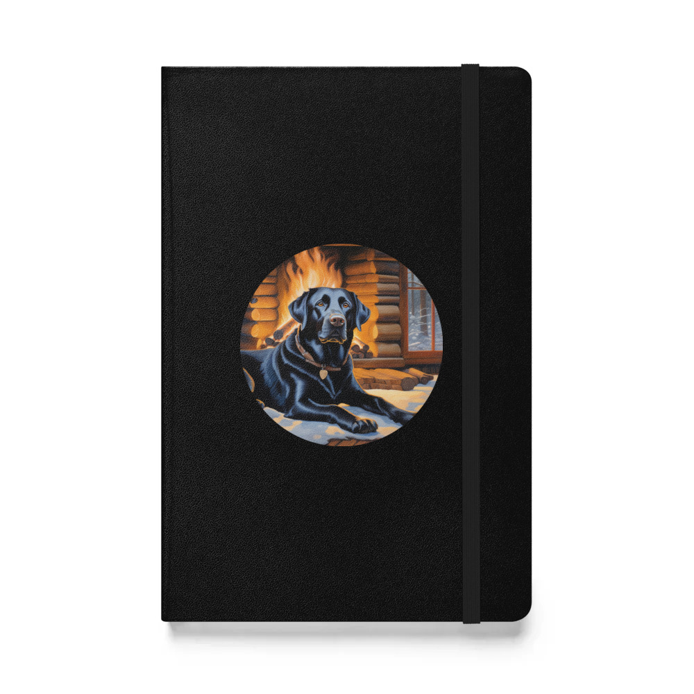 PugMug Custom Black Labrador Retriever Hardcover Bound Notebook