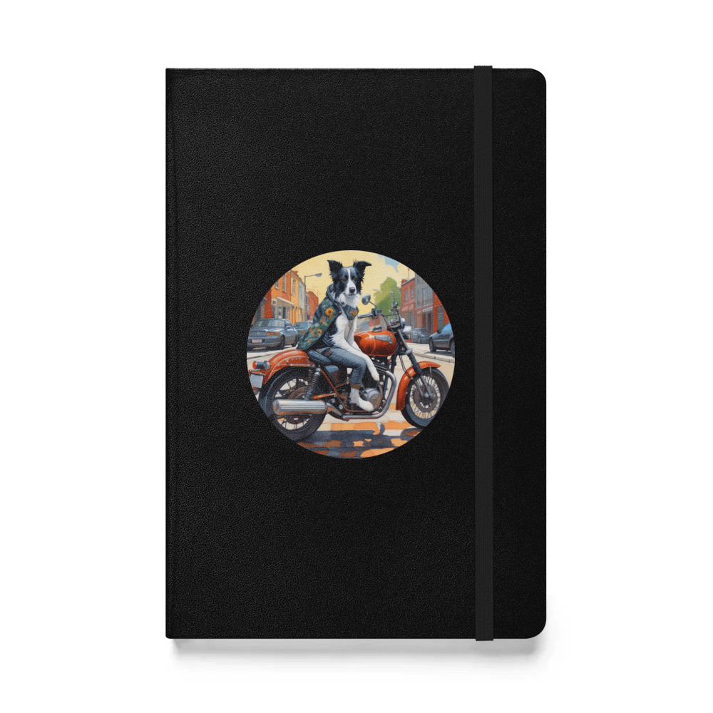 PugMug Custom Border Collie Hardcover Bound Notebook
