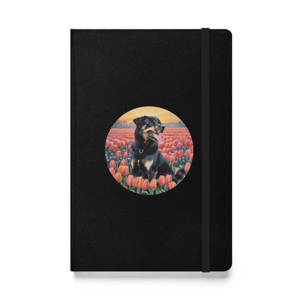 PugMug Custom Blue Hardcover Bound Notebook