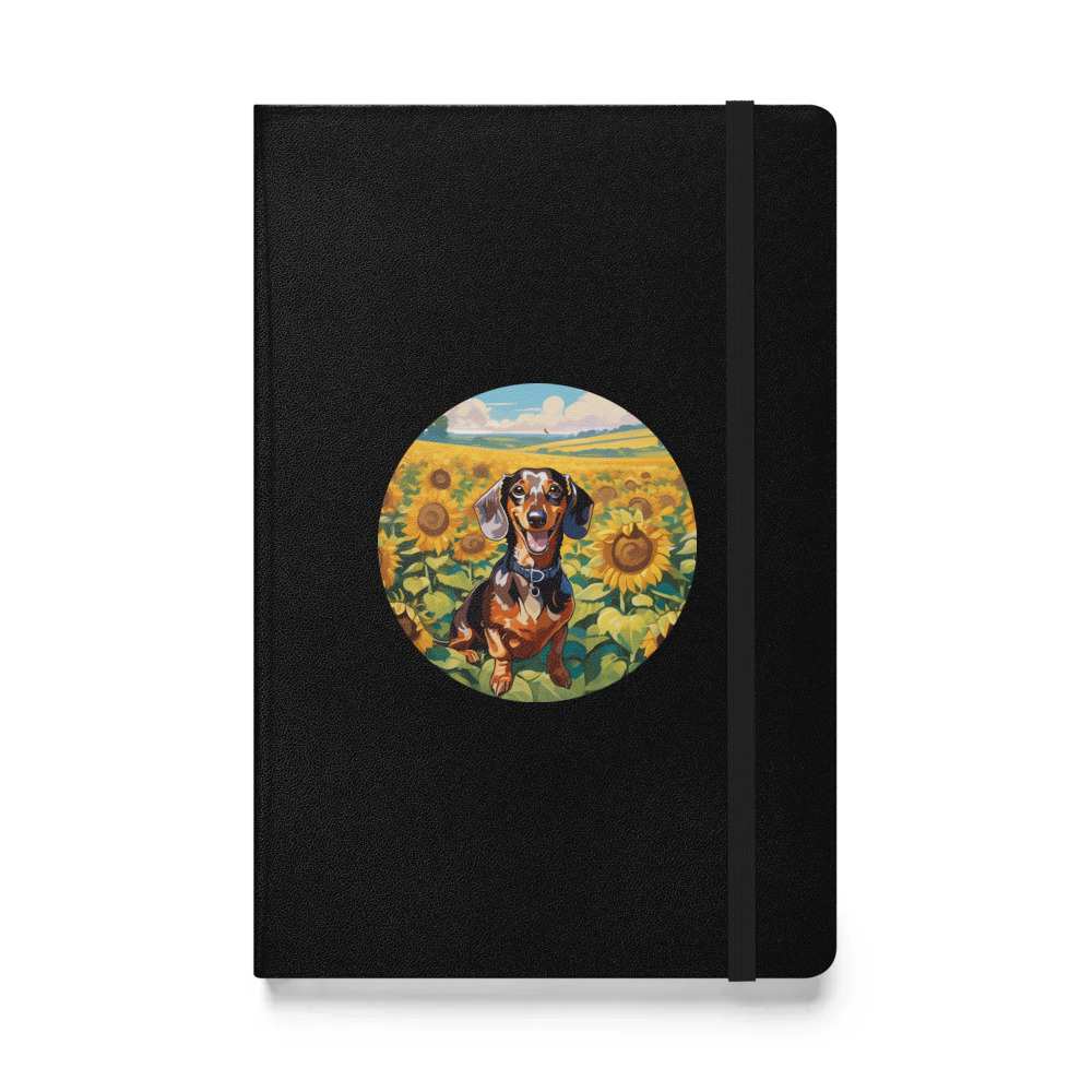 PugMug Custom Tan Dachshund Hardcover Bound Notebook