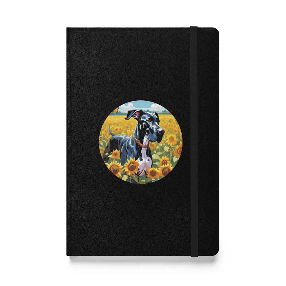 PugMug Custom Great Dane Hardcover Bound Notebook