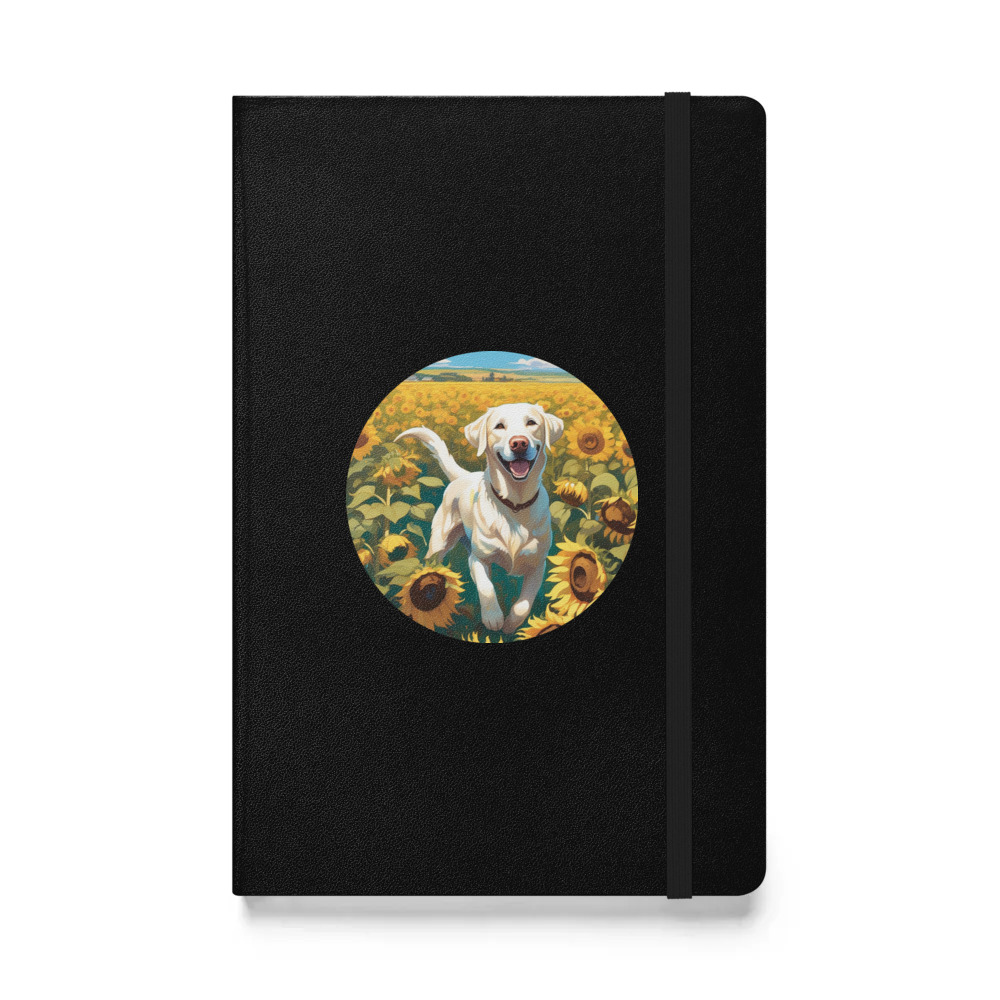 PugMug Custom White Labrador Retriever Hardcover Bound Notebook
