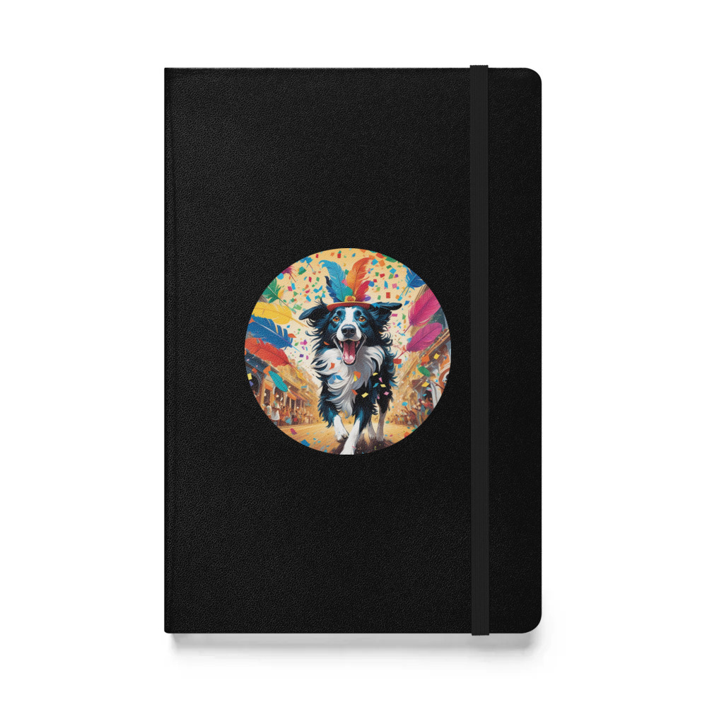 PugMug Custom Border Collie Hardcover Bound Notebook