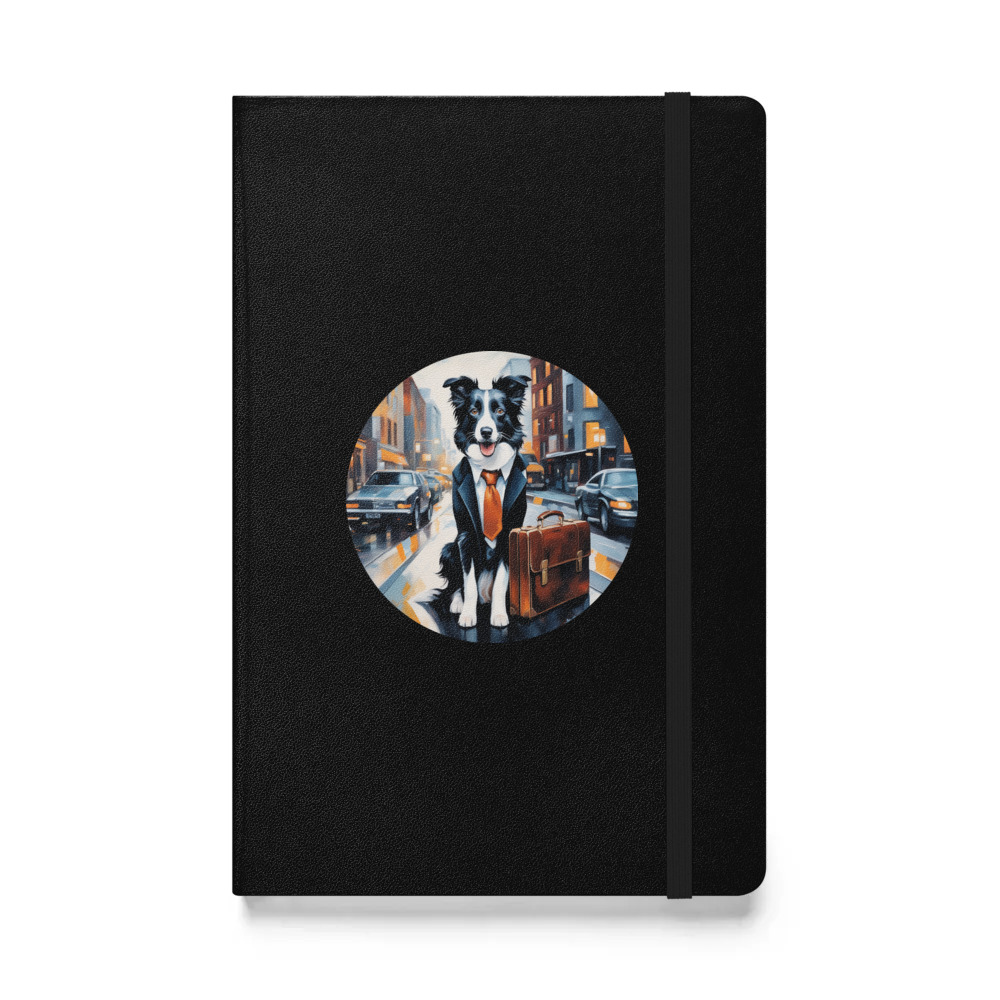 PugMug Custom Border Collie Hardcover Bound Notebook