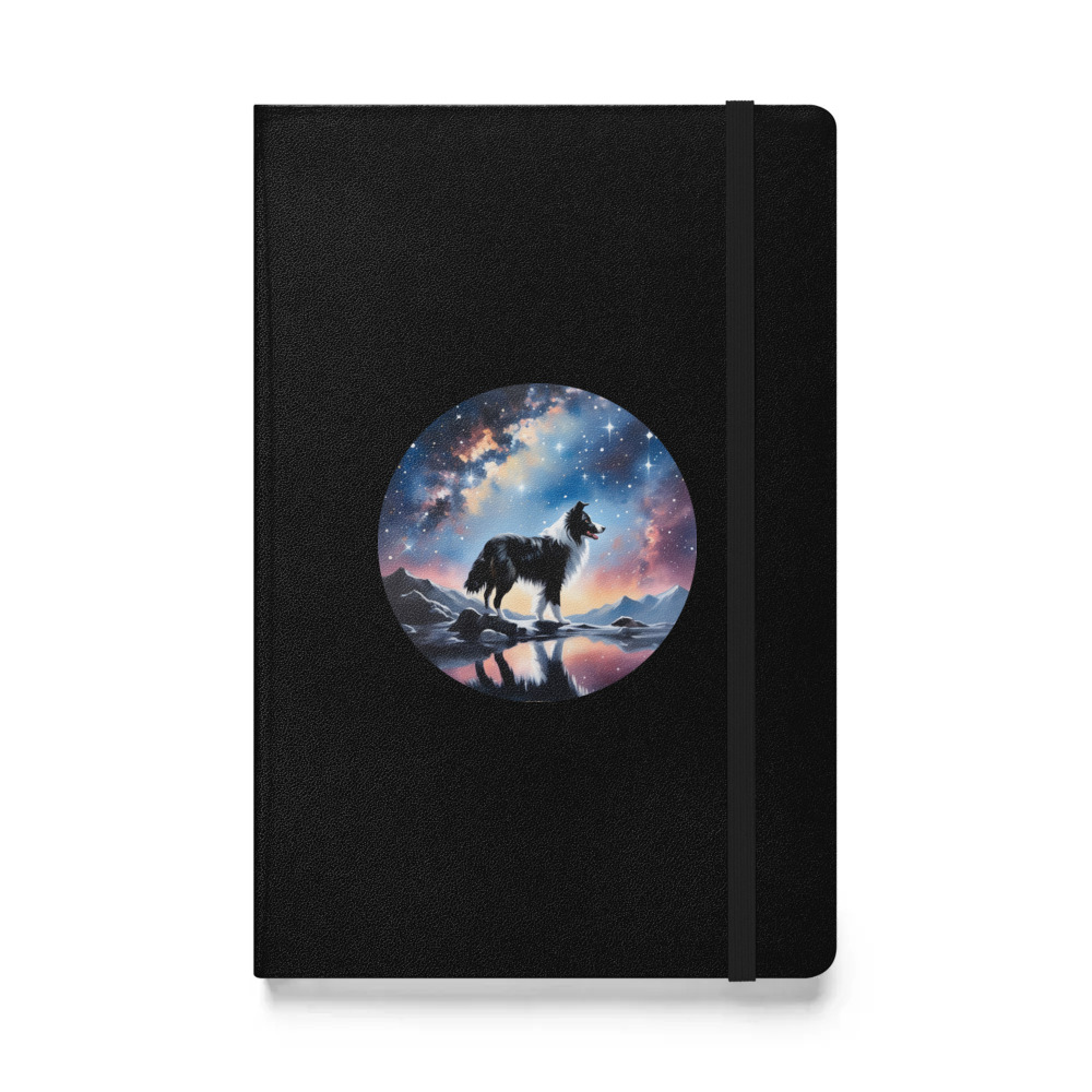 PugMug Custom Border Collie Hardcover Bound Notebook