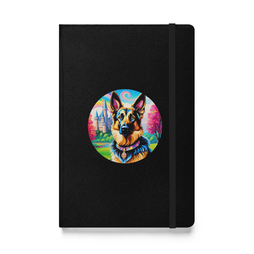 PugMug Custom German Shepherd Dog Hardcover Bound Notebook