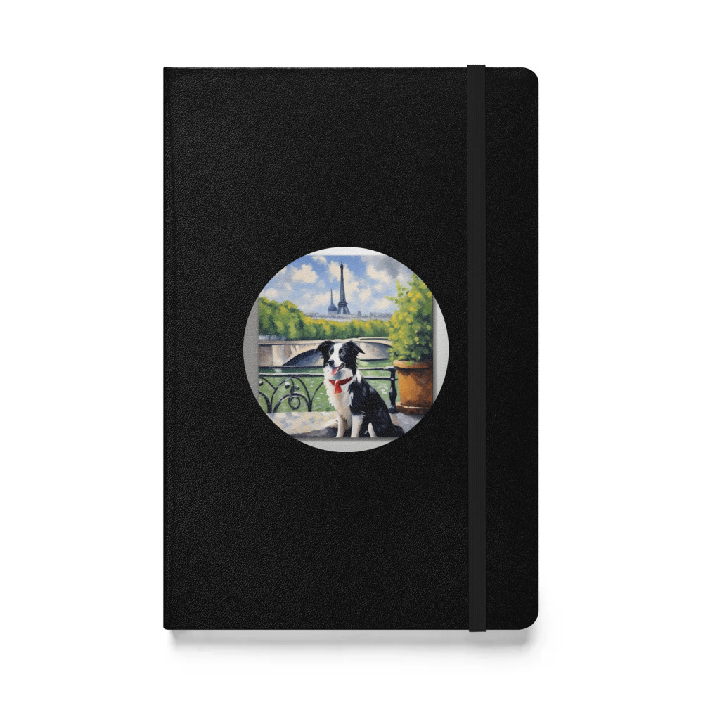 PugMug Custom Border Collie Hardcover Bound Notebook