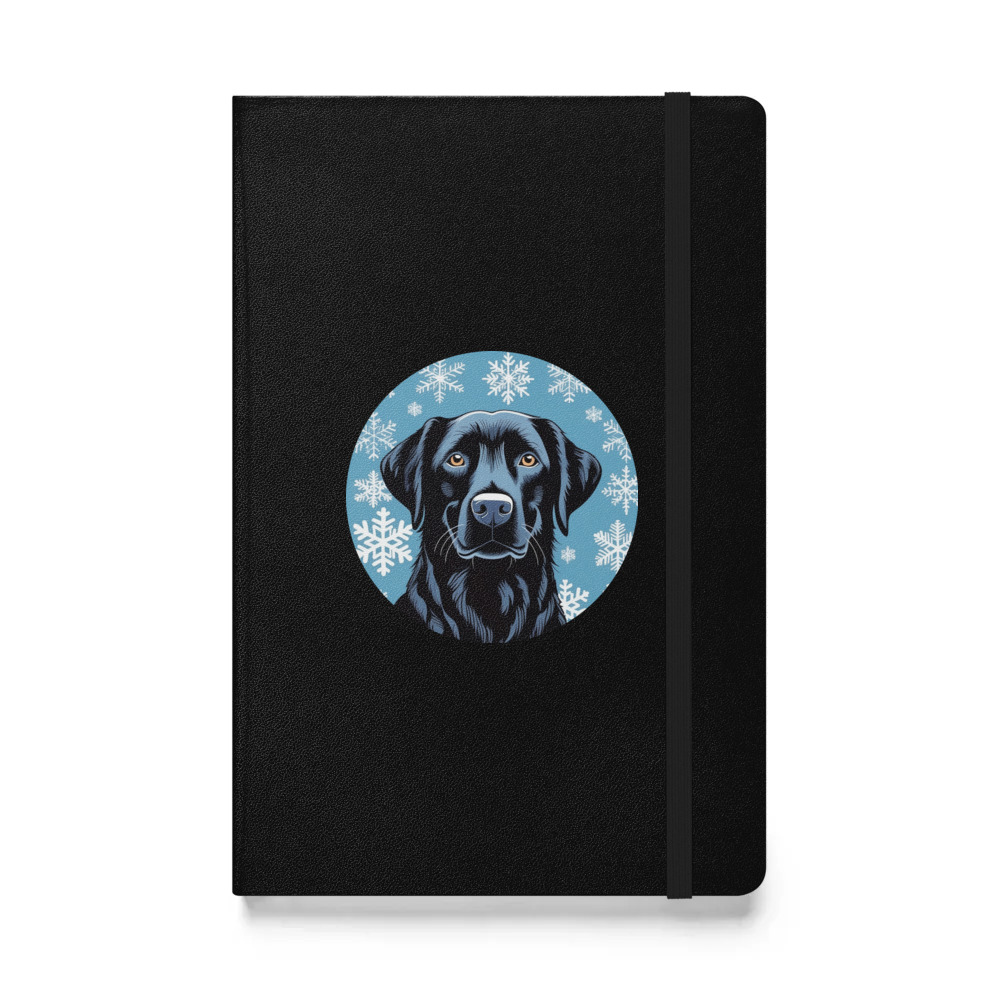 PugMug Custom Black Labrador Retriever Hardcover Bound Notebook