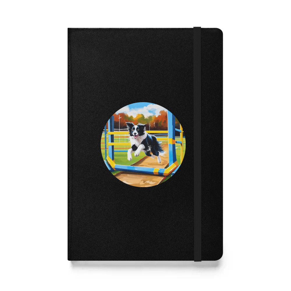 PugMug Custom Border Collie Hardcover Bound Notebook