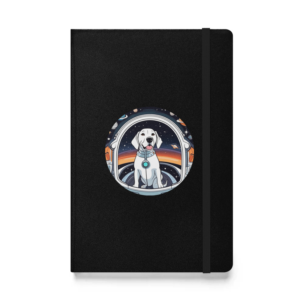 PugMug Custom Pointer Dog Hardcover Bound Notebook