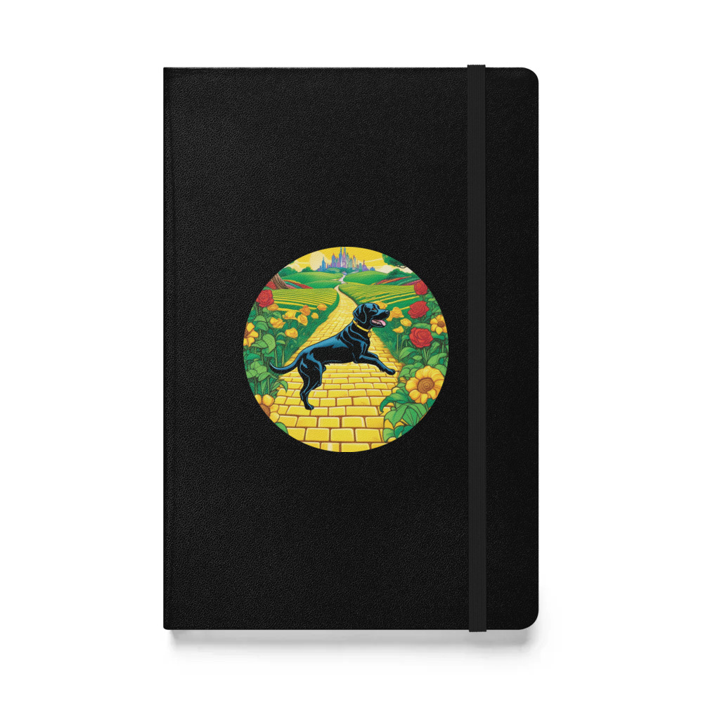 PugMug Custom Black Labrador Retriever Hardcover Bound Notebook
