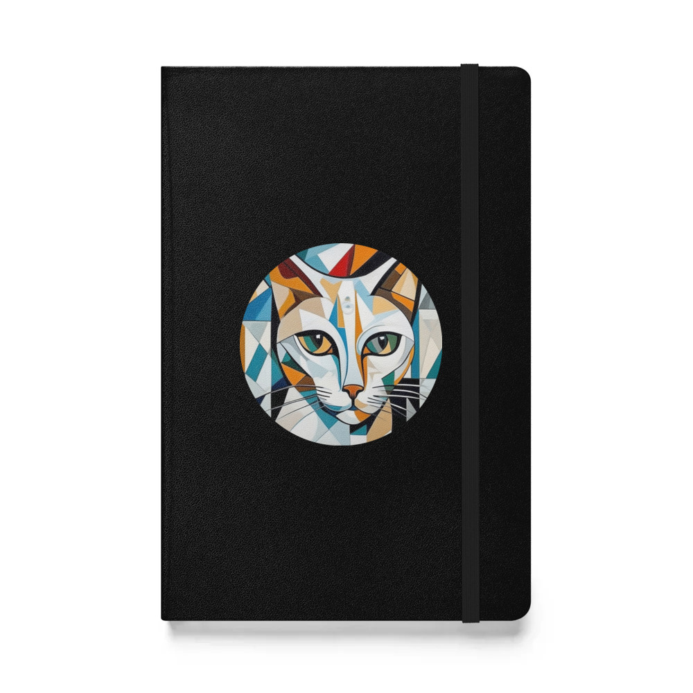 PugMug Custom White Abyssinian Cat Hardcover Bound Notebook
