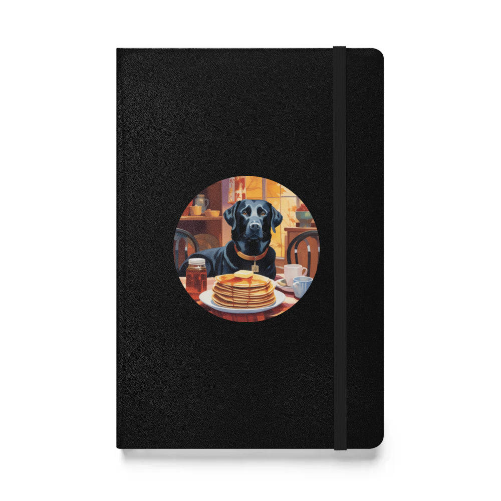 PugMug Custom Black Labrador Retriever Hardcover Bound Notebook