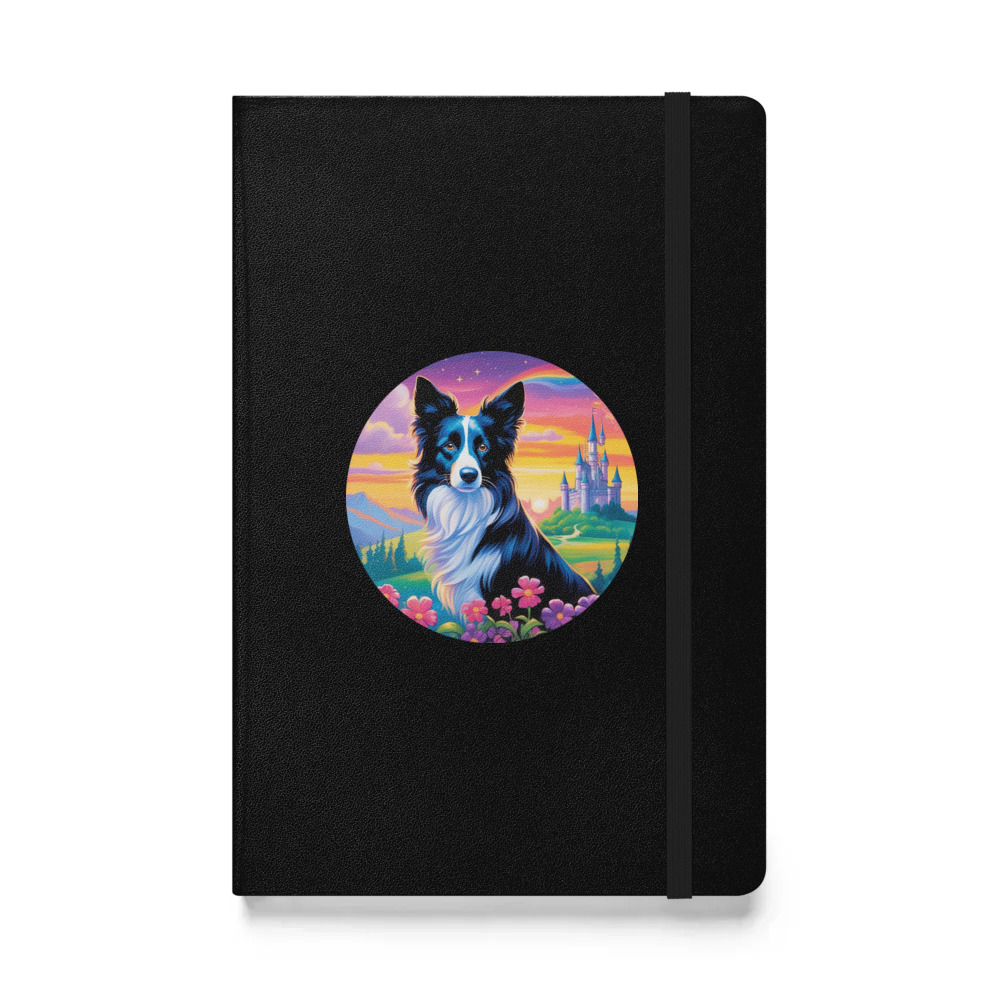 PugMug Custom Border Collie Hardcover Bound Notebook