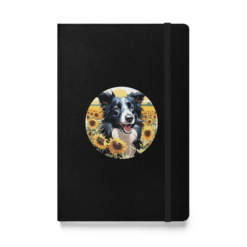 PugMug Custom Border Collie Hardcover Bound Notebook