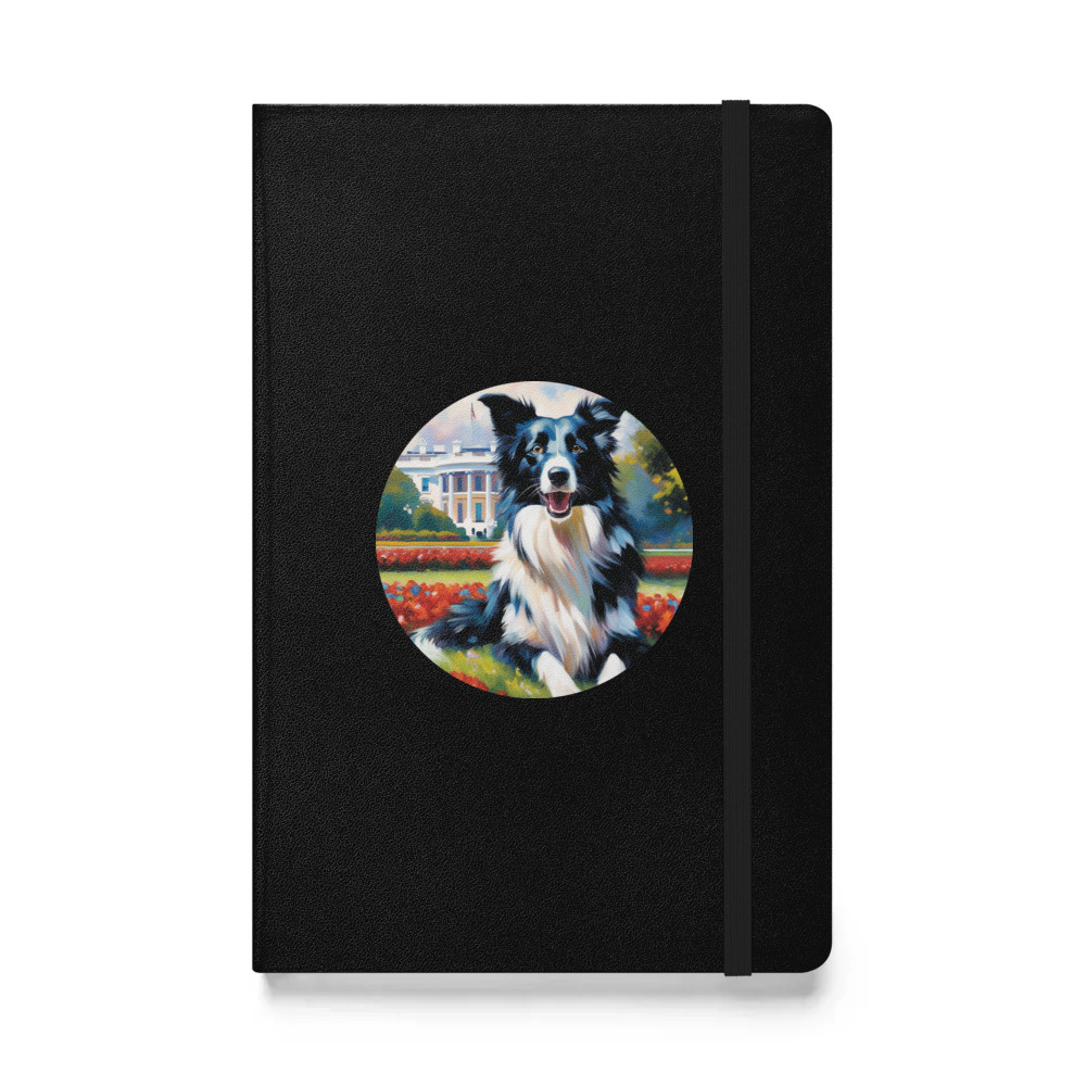 PugMug Custom Border Collie Hardcover Bound Notebook
