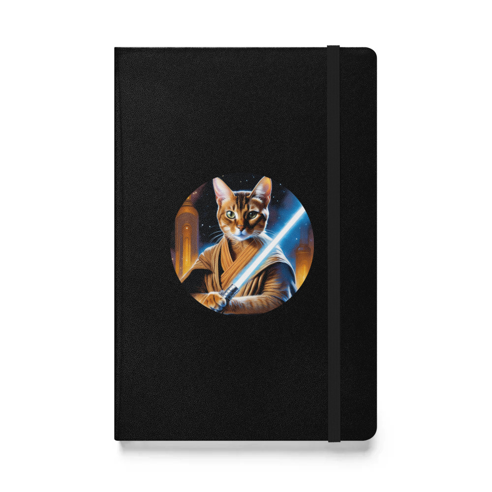PugMug Custom Tabby Abyssinian Cat Hardcover Bound Notebook