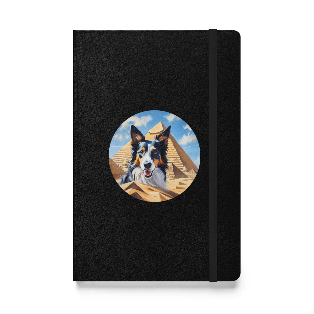PugMug Custom Border Collie Hardcover Bound Notebook