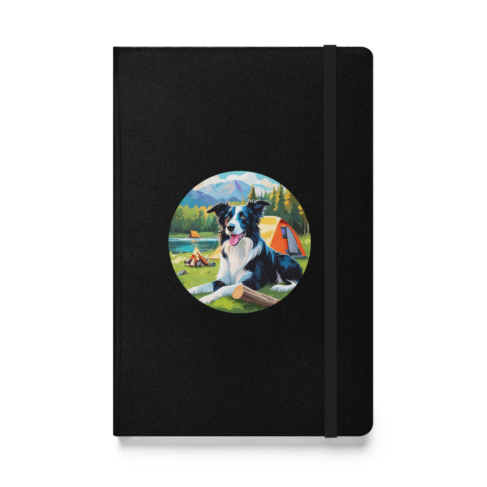 PugMug Custom Border Collie Hardcover Bound Notebook
