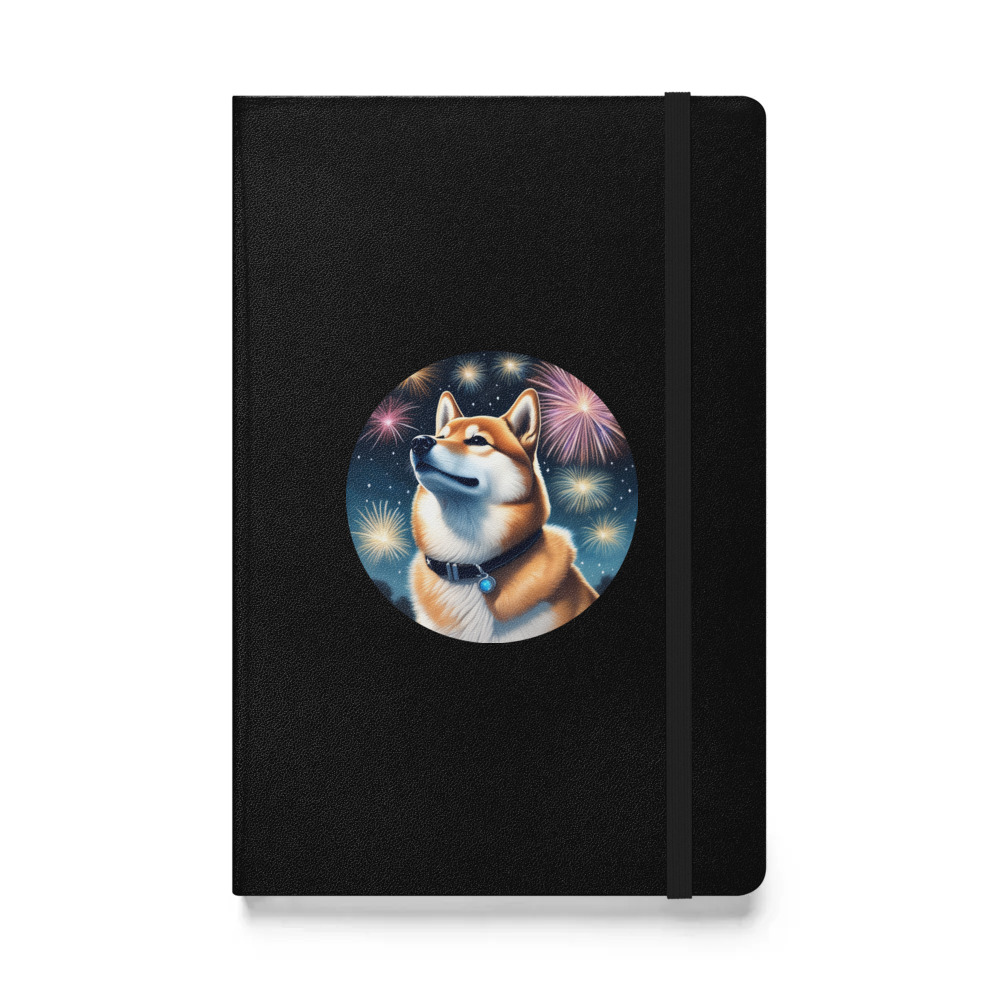 PugMug Custom Shiba Inu Hardcover Bound Notebook