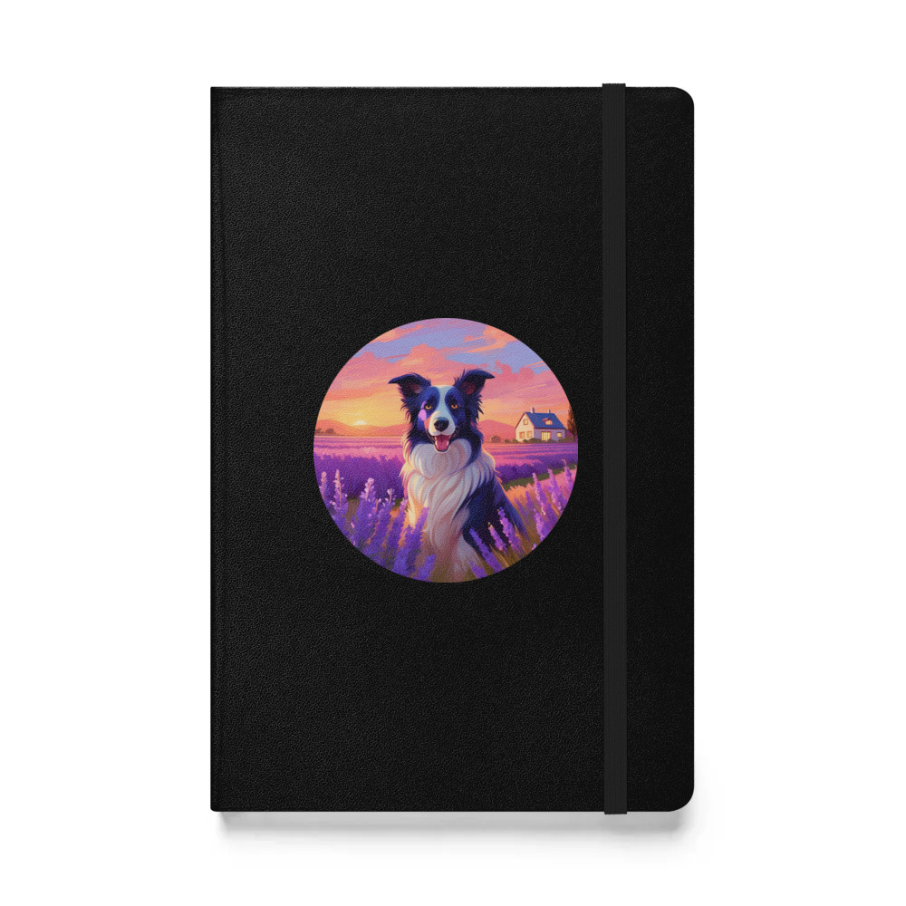 PugMug Custom Border Collie Hardcover Bound Notebook
