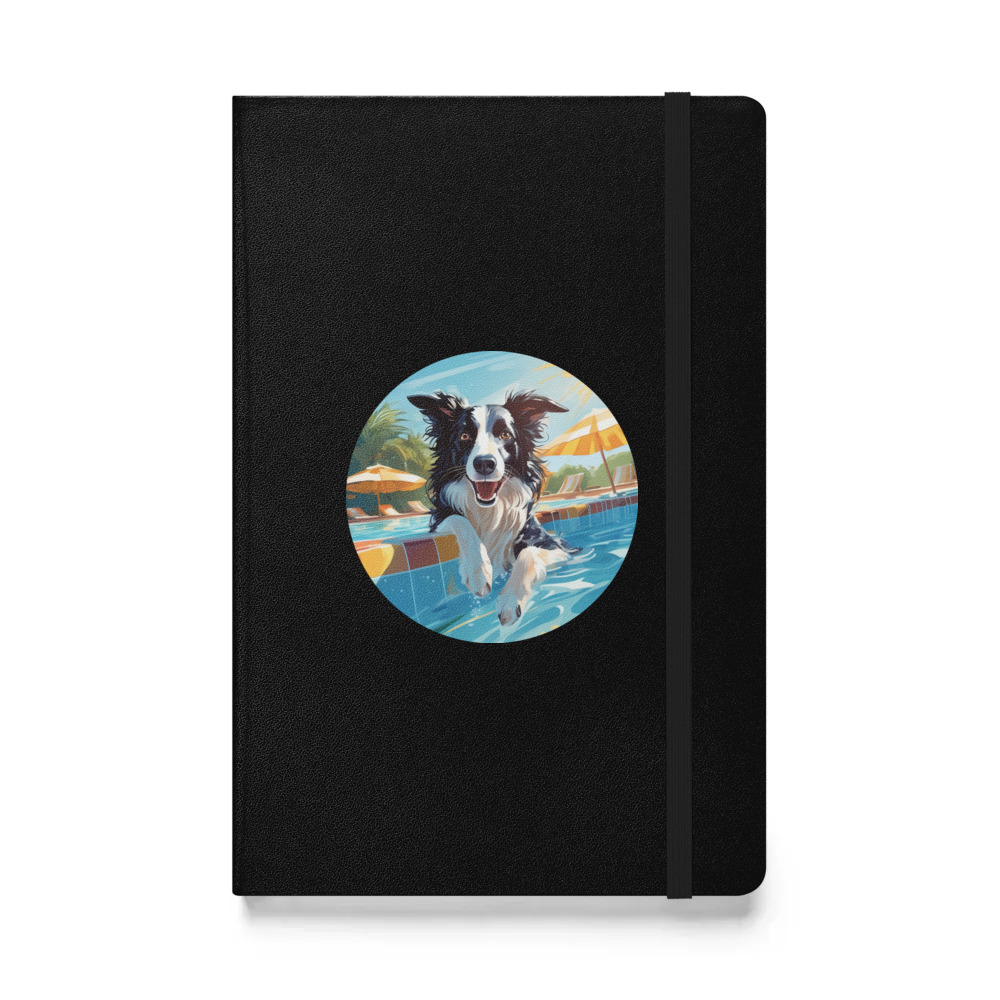 PugMug Custom Border Collie Hardcover Bound Notebook