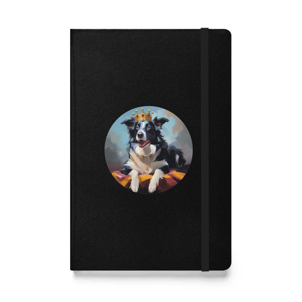 PugMug Custom Border Collie Hardcover Bound Notebook
