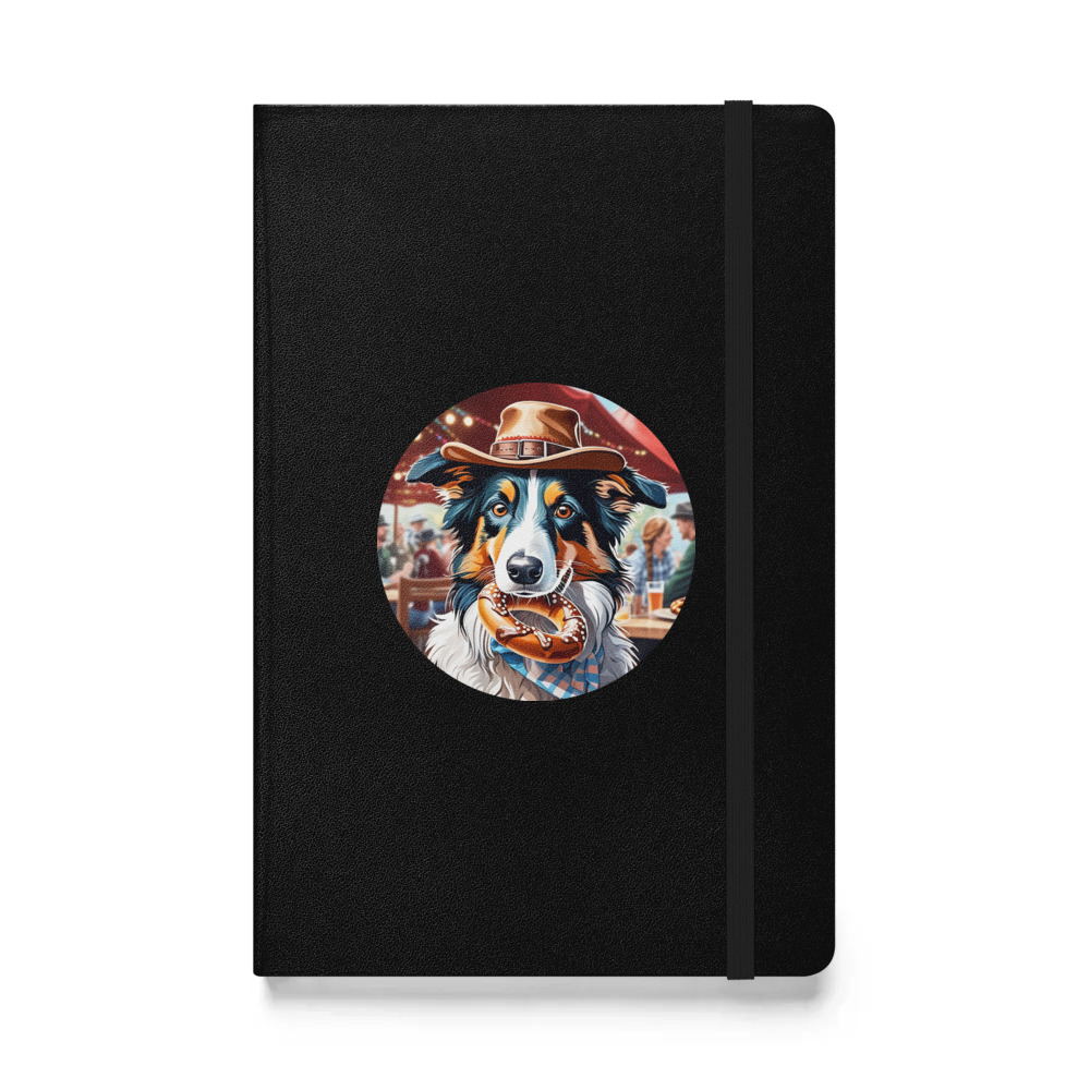 PugMug Custom Border Collie Hardcover Bound Notebook