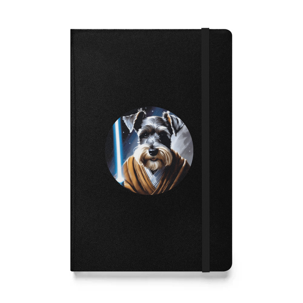 PugMug Custom Miniature Schnauzer Hardcover Bound Notebook