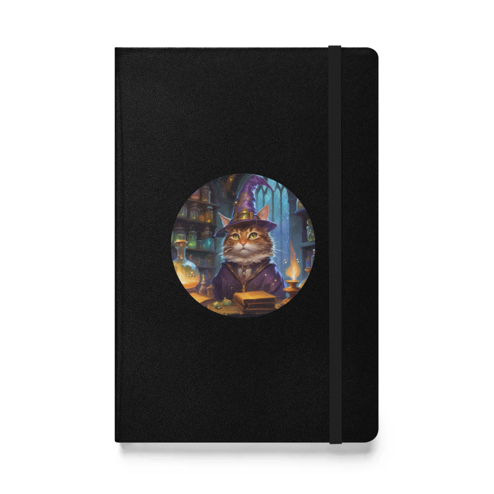 PugMug Custom Tabby Companion Cat Hardcover Bound Notebook