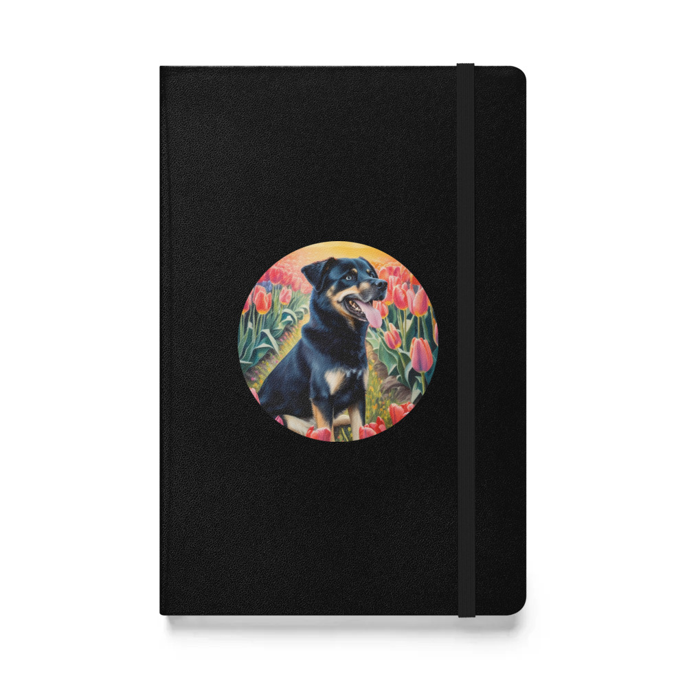 PugMug Custom Blue Hardcover Bound Notebook